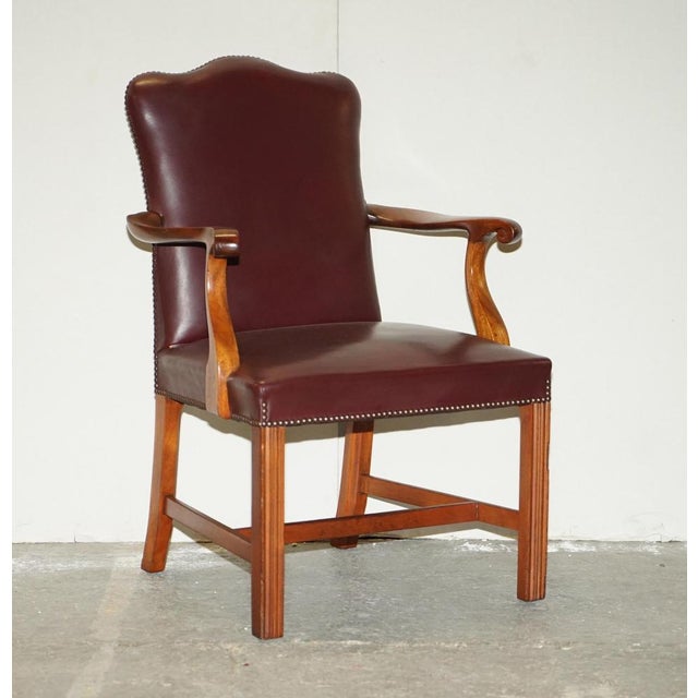 Leather Spencer House Desk Chair For Sale - Image 3 of 18