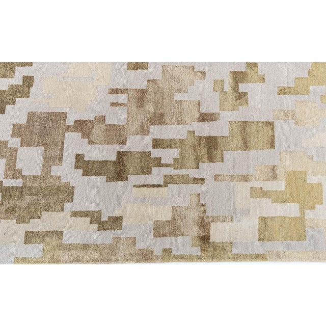 Early 21st Century Arthur Dunnam Abstract Design Handmade Rug for Doris Leslie Blau For Sale - Image 5 of 8