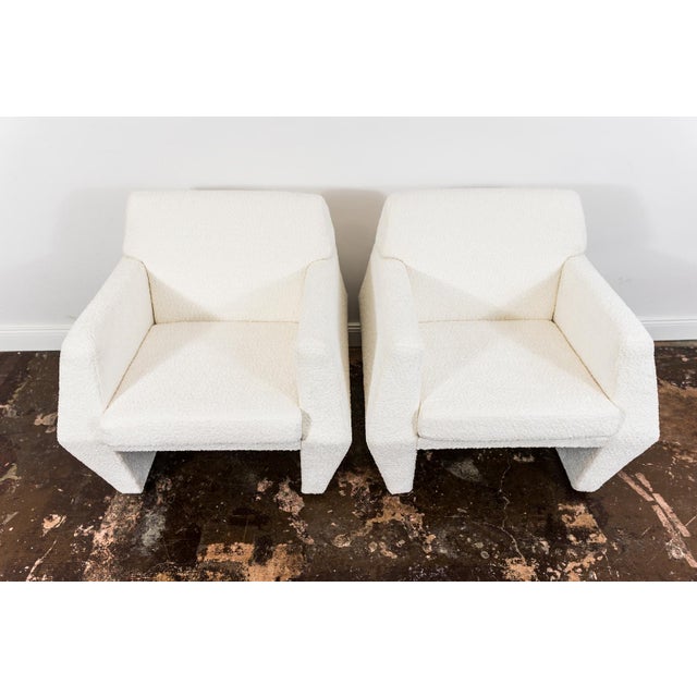 Textile Vintage Geometric Armchairs from LFM, Poland, 1970s, Set of 2 For Sale - Image 7 of 16