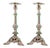 Silver Candlesticks with Turned Stems, Set of 2 For Sale