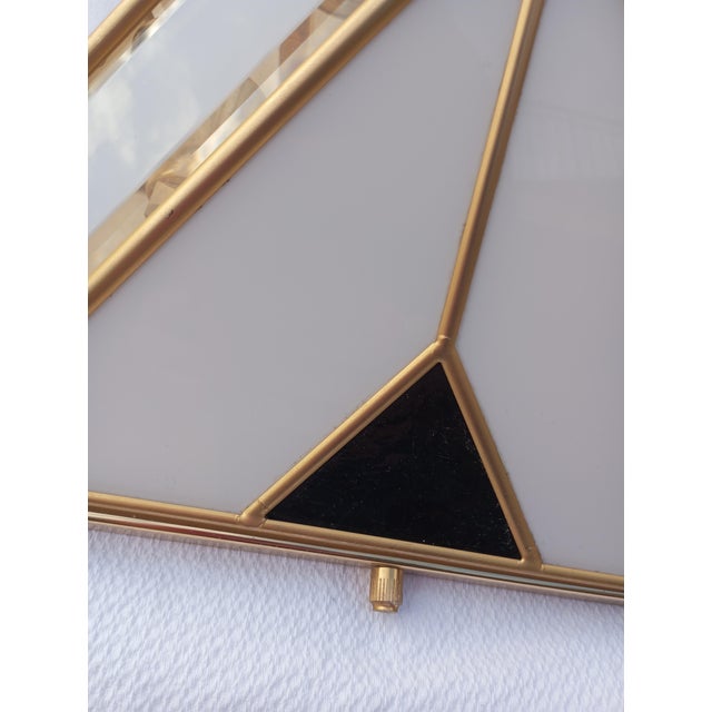 Modern Pyramid-Shaped Opal Glass Wall Lamps, Italy, 1970s, Set of 2 For Sale - Image 6 of 16