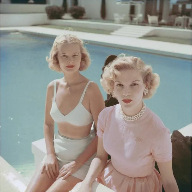 Connelly and Guest 1955 American socialite Cee Zee Guest (1920 – 2003, left) with Joanne Connelly in Palm Beach, Florida,...