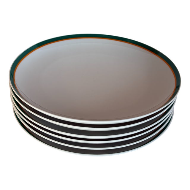Plus Plural Dinner Plates by Wolfgang Karnagel for Rosenthal Studio Line, 1997, Set of 6 For Sale