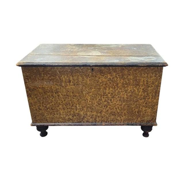 Early 19th Century Sponge Painted Blanket Chest For Sale - Image 13 of 13