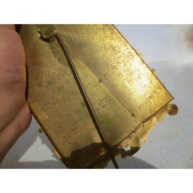 Metal Gilt Brass Rococo Repousse Phtoto Frame For Sale - Image 7 of 8