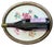 Late 19th Century Antique Oval Framed Hand-Painted Geranium Study on Linen For Sale - Image 5 of 10