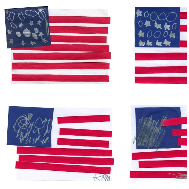 Outsider Art “Many Flags” Giclee Print For Sale In Monterey, CA - Image 6 of 6