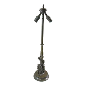 Art Deco Art Nouveau Original Lamp Bronze Base Circa 1920s