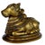 1950s Mid Century South Indian Brass Statue of Shiva's Bull Nandi Metal Antique For Sale - Image 4 of 14