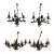 1900s Antique Iron Floral Sconces - Set of 4 For Sale