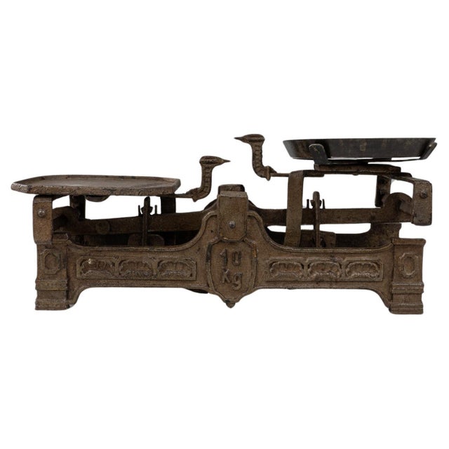 Metal 19th Century French Metal Scale For Sale - Image 7 of 18