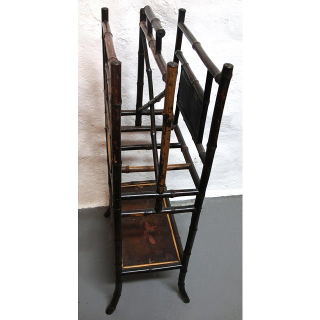 Antique Chinese-Styled Bamboo Music/Magazine Stand For Sale In Saint Louis - Image 6 of 9