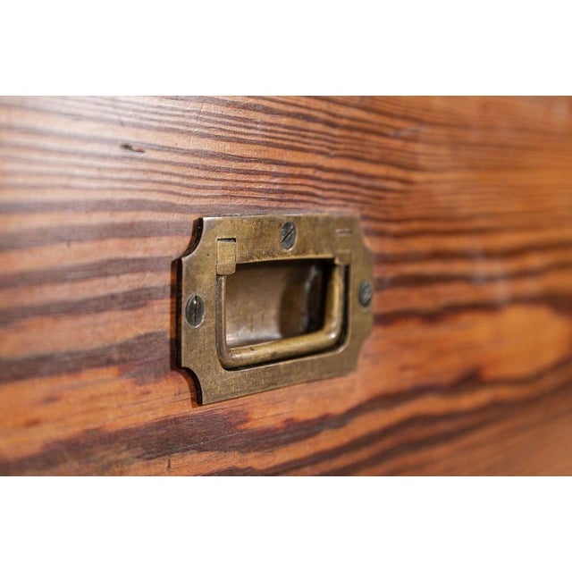 19th Century English Pine Campaign Drawers, 1890 For Sale - Image 9 of 16