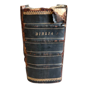 18th Century Swedish Bible, Leather and Gilt, Brass. Published 1794.