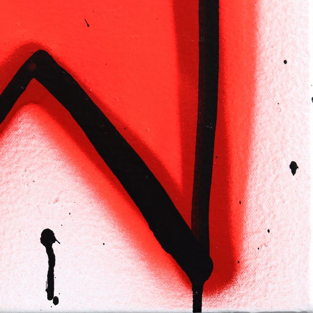 Red Googles - Original Colorful Abstract Mixed Media Painting on Canvas by Amber Goldhammer For Sale - Image 4 of 9