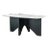 Finneas Rectangular Dining Table in Black and White For Sale