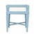 Wood Small Malacca Bench - Pool Blue For Sale - Image 7 of 8