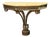 English Hollywood Regency Demilune Marble Top Console For Sale