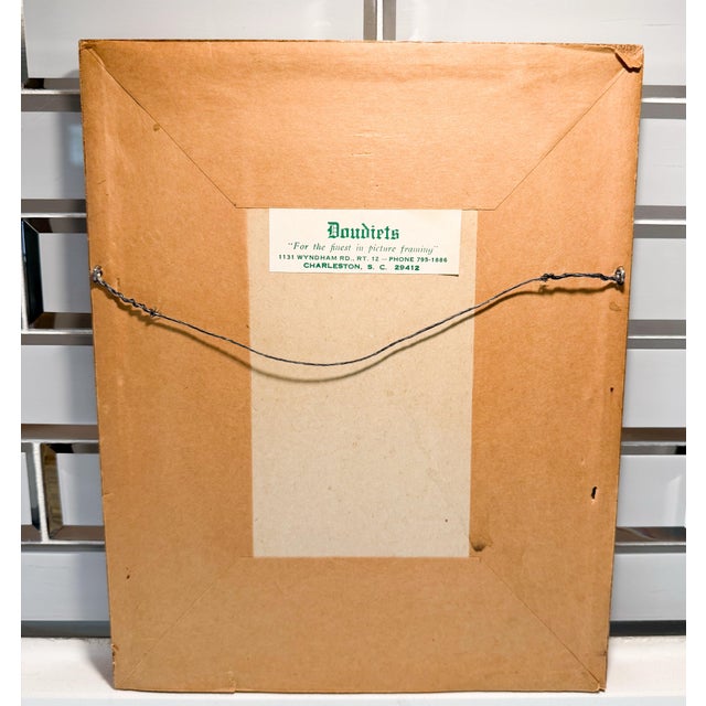 1980s Framed Reproduction of Chinese Painting, “Early Autumn by Qian Xuan” For Sale In Charleston - Image 6 of 6