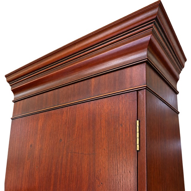Mid 19th Century Mid 19th Century Early Victorian English Mahogany Linen Press Wardrobe For Sale - Image 5 of 7