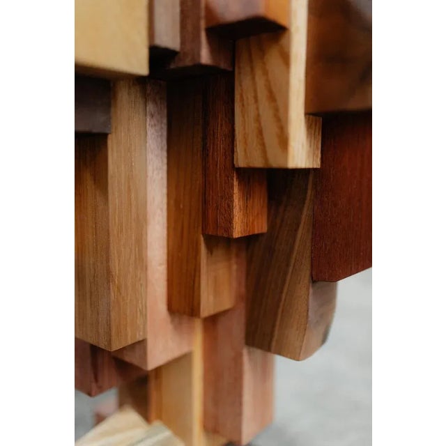 Brown Ahadi Side Table by Albert Potgieter Designs For Sale - Image 8 of 9