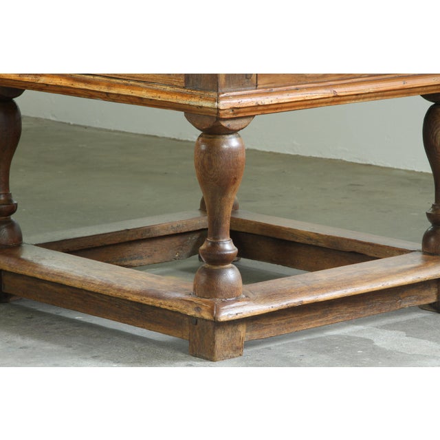Antique Baroque Nordic Provincial Oak Table, 1800s For Sale - Image 15 of 18