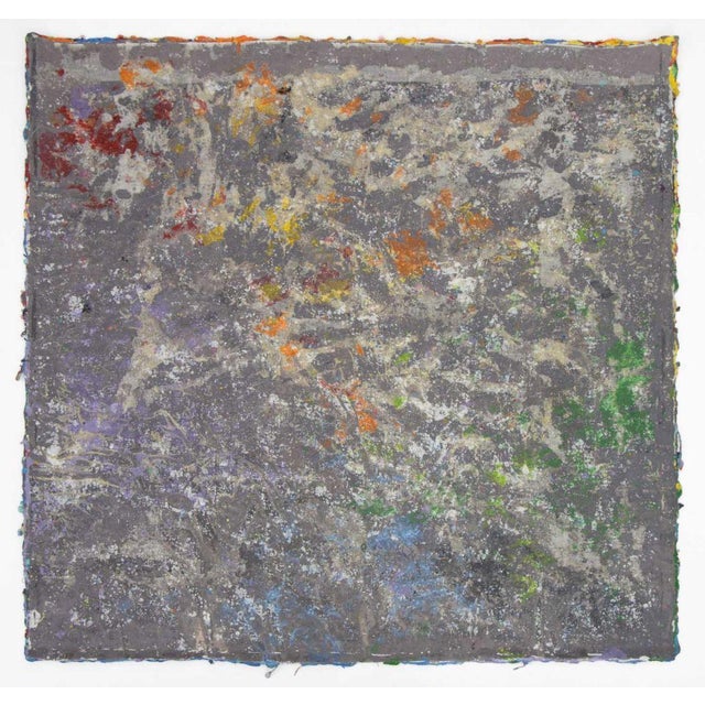 Late 20th Century Elfi Schuselka "Align #9" Acrylic on Tarlatan For Sale In New York - Image 6 of 6