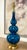 Vintage Blue Glazed Ceramic Table Lamps - A Pair For Sale - Image 9 of 12
