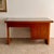 Brown Mid-Century Italian Desk with Z-Shaped Legs and Glass Top, 1970s For Sale - Image 8 of 9