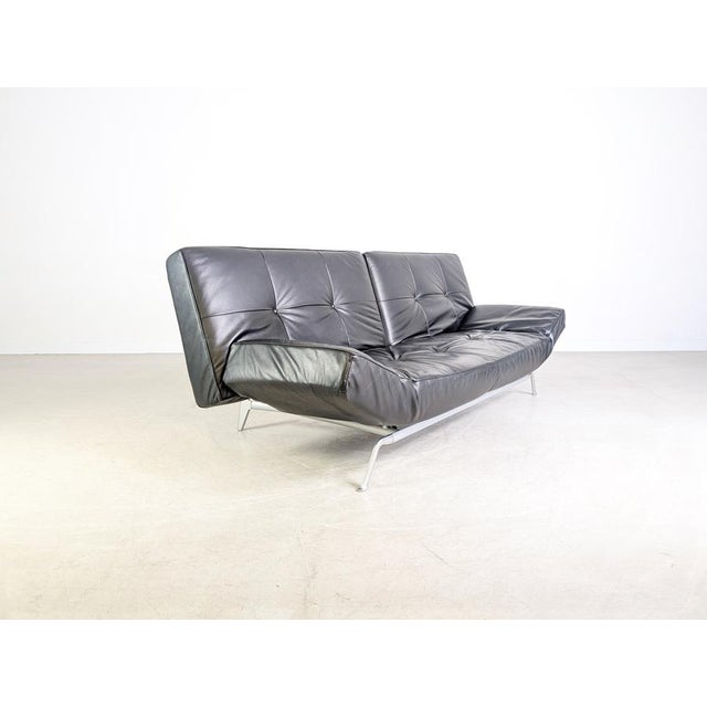 Smala Sofa in Black Leather from Ligne Roset, France For Sale - Image 11 of 18