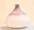 Vintage Ombre mauve white glass vase with bulbous, squat body, vintage Pier One item Condition: Very Good, no damage or...