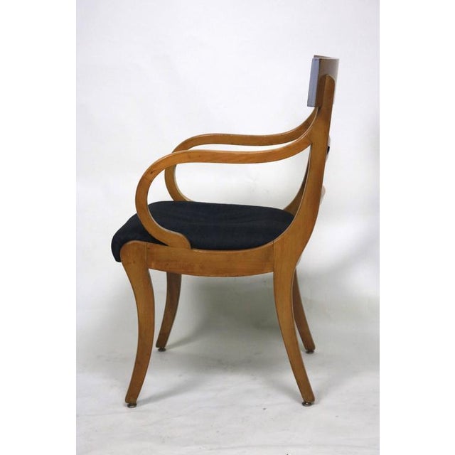 Early 20th Century Refined Klismos Fruitwood Dining Chairs - Set of 8 With Harkness Provenance For Sale - Image 4 of 11