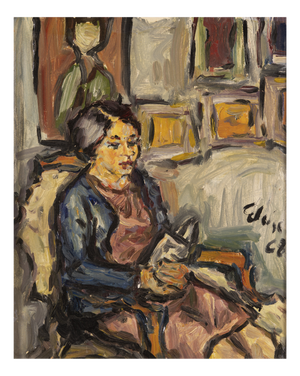 Eloise, Women Reading in an Interior, 1968, Oil on Canvas