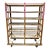 Antique Rustic Wooden Baking Rack on Casters For Sale