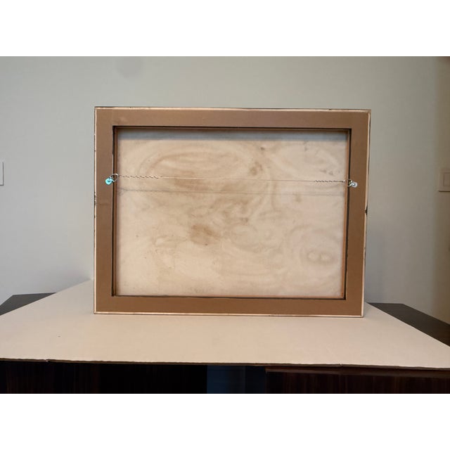 1940s Abstract Impressionist Painting unknown Artist For Sale - Image 4 of 5