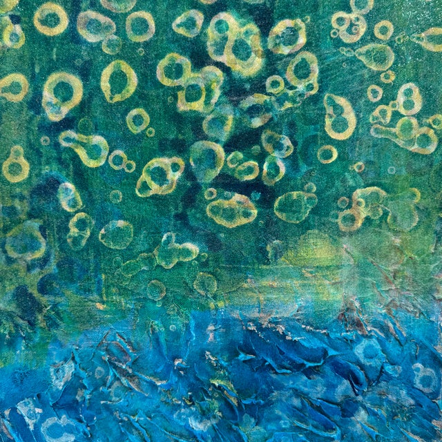 Abstract Laura Clisset “Night of Revelation” Original Mixed Media Abstract Painting For Sale - Image 3 of 12