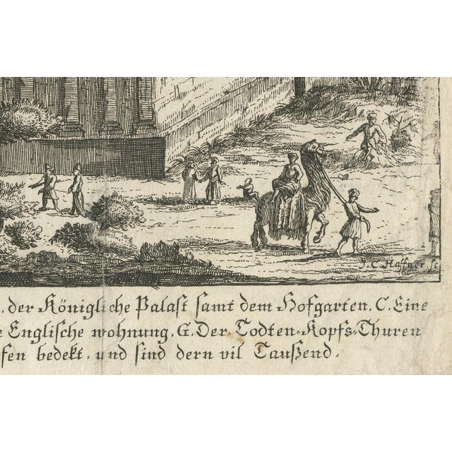 J.C. Haffner, Panoramic View of Isfahan, 1690, Paper For Sale - Image 5 of 8