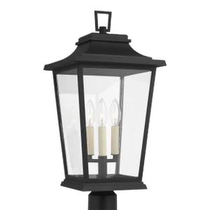 Sean Lavin by Visual Comfort Studio Warren Post Lantern, Textured Black