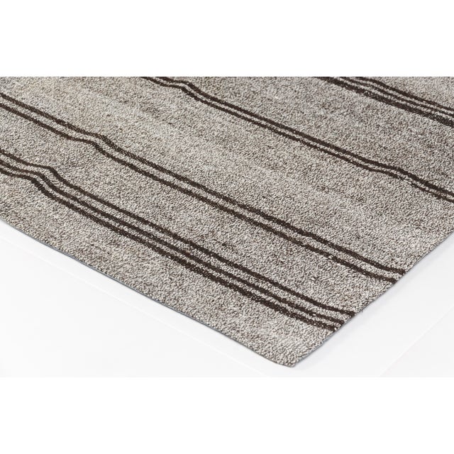 Textile 1960s Handwoven Geometric Window Kilim For Sale - Image 7 of 10