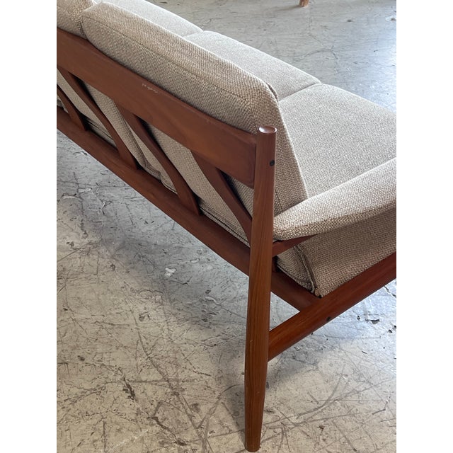 Danish Teak 4-Seater Sofa by Grete Jalk For Sale In Phoenix - Image 6 of 7