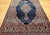 Vintage Persian Kashan Rug, Hand-Knotted Wool, Open Field Pattern, Navy & Ivory, 3x5 For Sale - Image 11 of 16