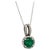 Natural Fine Quality Emerald and Diamond Pendant Necklace 18" 14k W Gold 1.84 TCW Certified $5,950 215428 Made in Italy...