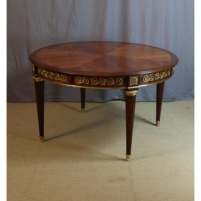 Large Marquetry Dining Table For Sale - Image 6 of 13