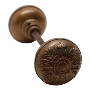 Antique Greek Yale & Towne Bronze Ephesus Door Knobs