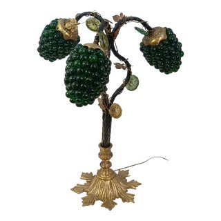 Murano Glass Grape Cluster Lamp, 1960s For Sale