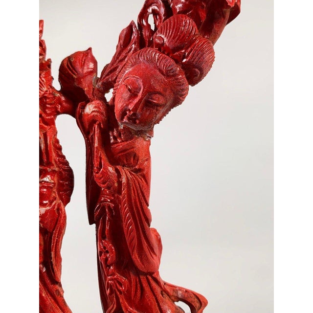 Early 20th Century Large Coral Sculpture, China, Early 20th Century For Sale - Image 5 of 12