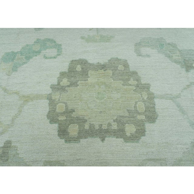Early 21st Century Turkish Oushak Rug 12'6" x 17'9" #19282 For Sale - Image 5 of 8