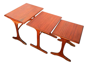 Mid-Century Teak Nest of Three Tables by V. B. Wilkins for G Plan, 1960s