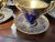 Early 1900s Cobalt Blue Cups & Saucers Set- 14 Pieces For Sale In Nashville - Image 6 of 9