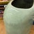 Asymmetrical Celadon Ceramic Vase with Crackle Glaze For Sale - Image 9 of 11